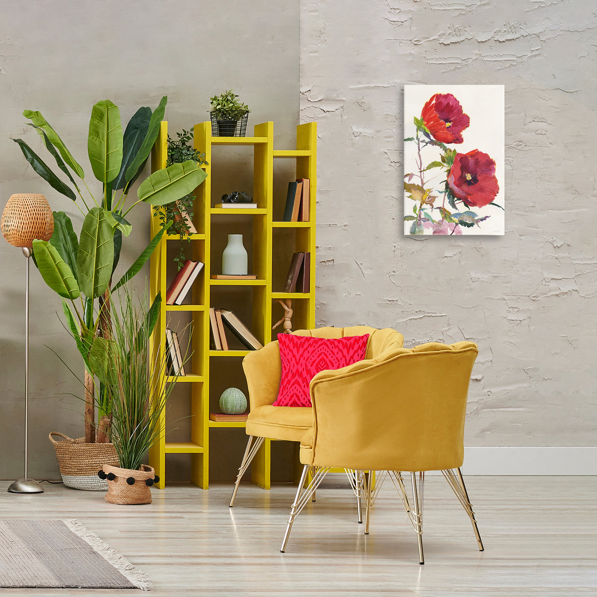 Winston Porter Bold Red Poppies Canvas Wall Art by Theresa Heidel | Wayfair