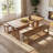 Wood Dining Bench with Storage