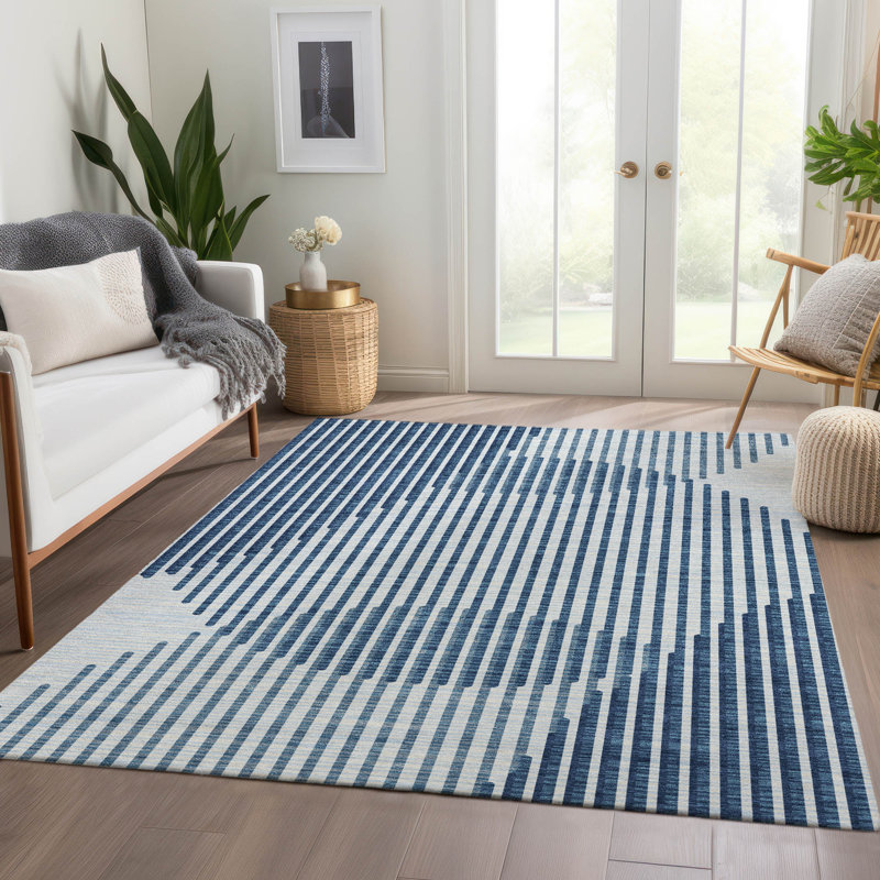 Tapis Corum AMF1001 lavable à la machine de qualité supérieure, Rectangulaire 8 pi x 10 pi