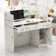 Parkerfield Rectangle Solid + Manufactured Wood Reception Desk with Filing Cabinet