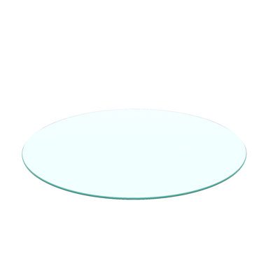 Plateau de table rond en verre trempé 36 po 36 po