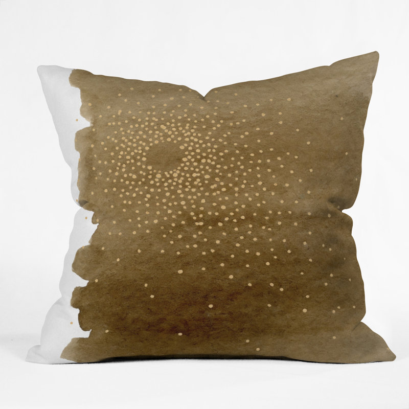 Coussin décoratif intérieur/extérieur en rafale de couleur social nompropre, 16 po x 1 po