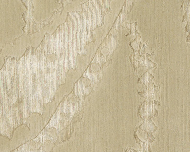 Paisley Area Rug in Beige/Neutral, Rectangle 6' x 9'