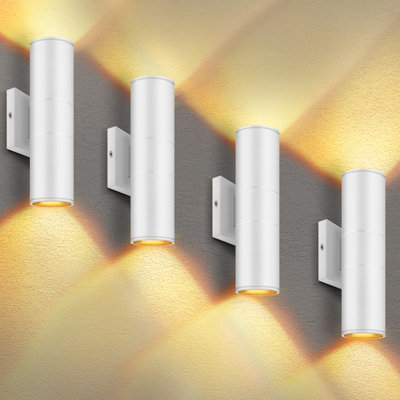12'' H Integrated Led Cylinder Up Down Wall Light Outdoor Waterproof 12W 2700K Aluminum Wall Sconce