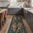 Gemini Oriental Machine Washable Red Indoor Area Rug with Non-Slip Backing-615872981-615691286