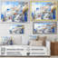 «Blue and White Santorini Village I», art mural Grèce-1194338622-1194338617