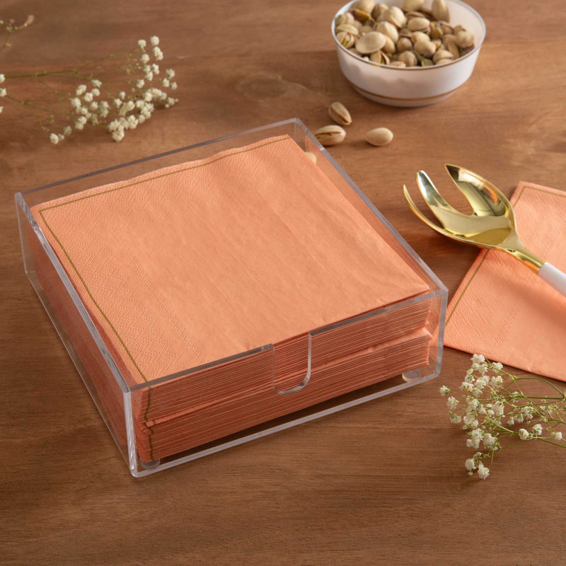 Clear Acrylic Freestanding Lunch Napkin Holder