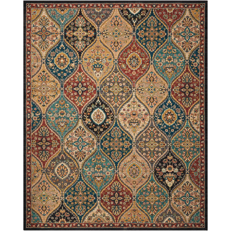 Bannack Multicolor Beige Area Rug, Rectangle 9'2" x 12'5"