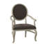 Oakland Upholstered King Louis Back Arm Chair-1924215283-1924188350