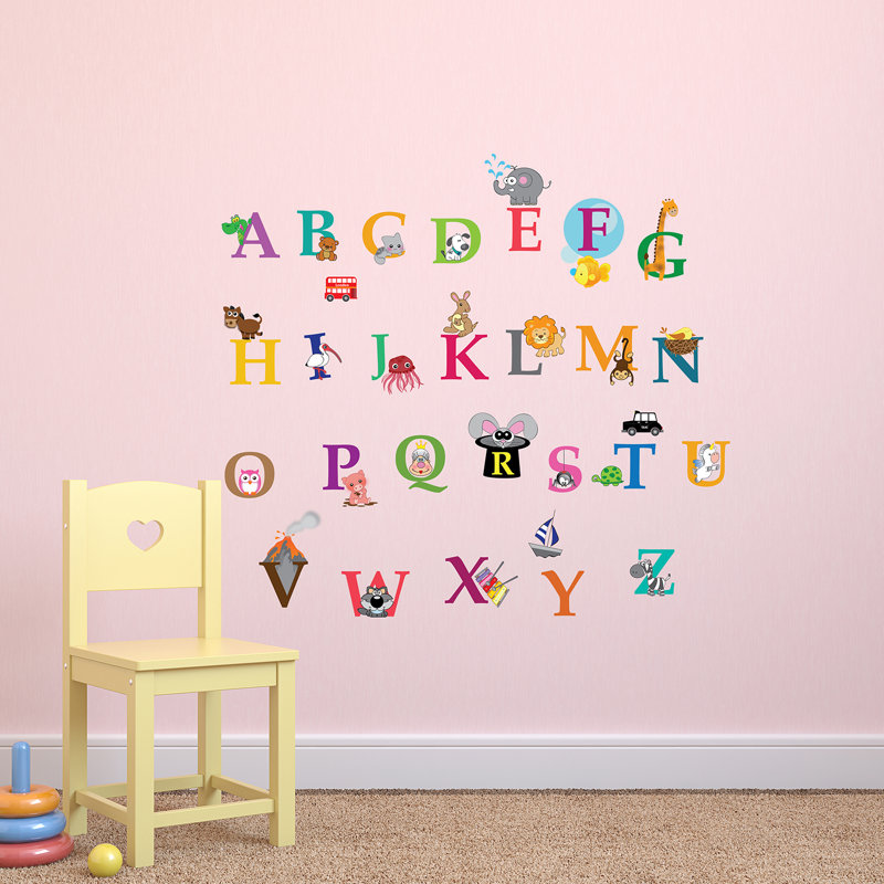 Zoo Alphabet Wall Sticker, Single
