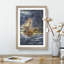 Naval Battle Ship at War - Picture Frame Graphic Art Print-56925528-56925527