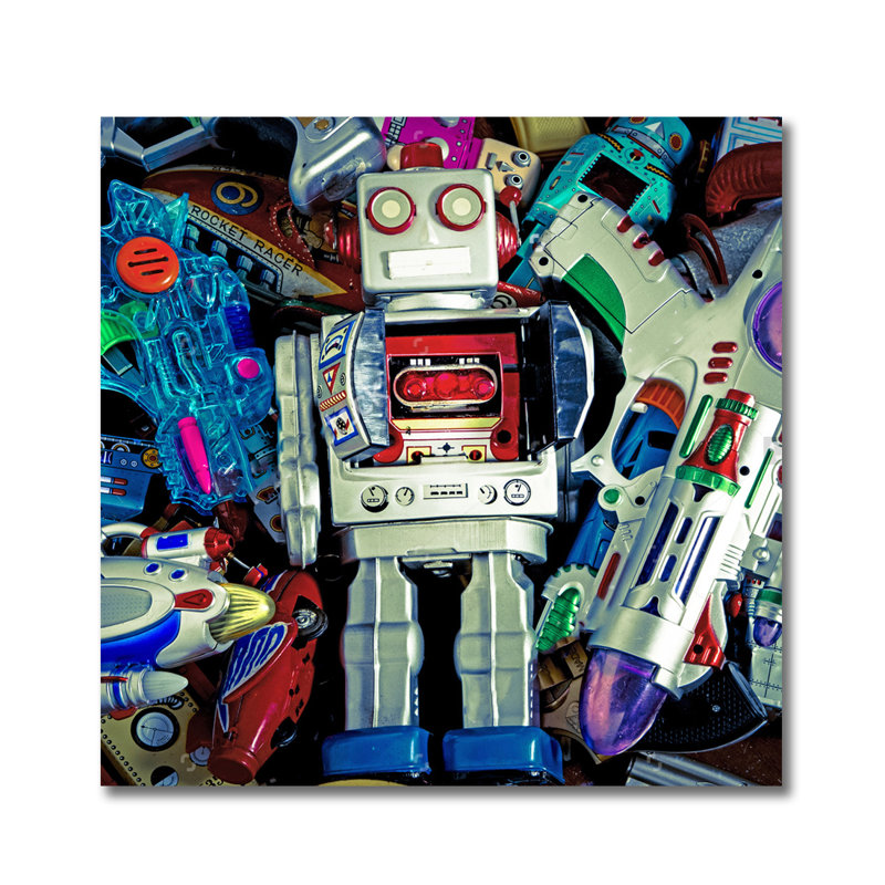 Retro Toys! Print, Aluminum, 24" H x 24" W x 1" D