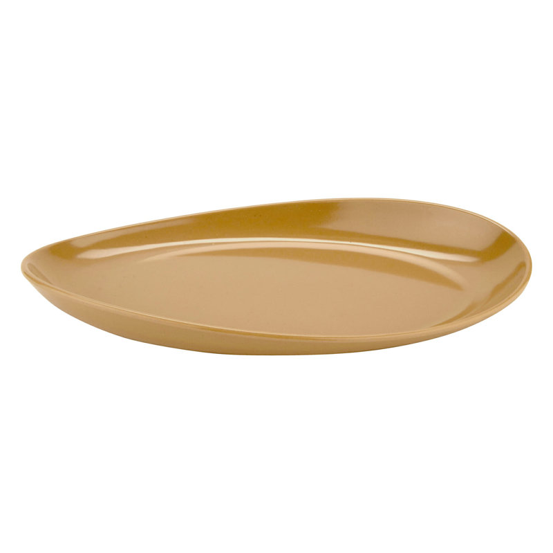 Le GE Plateau ovale en mélamine, 16 po x 9 po, Latte