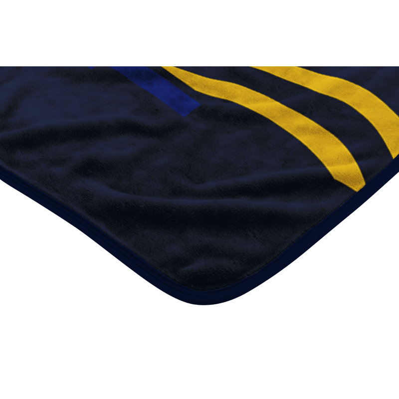 Throw Blanket, Black/Yellow, Michigan Wolverines
