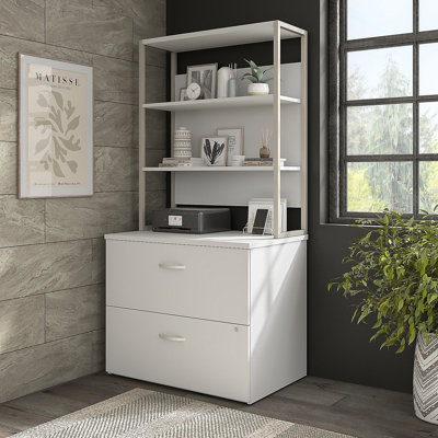 Hyrbid 35.67'' Wide 2 -Drawer File Cabinet