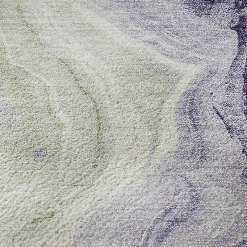 Premium Machine Washable Mayfield AMF1862 Swirls Rug, Rectangle 1'8" x 2'6"