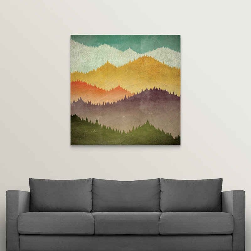 « mountain view » par ryan fowler, impression, H 35 po x l 35 po x P 1,5 po, Toile