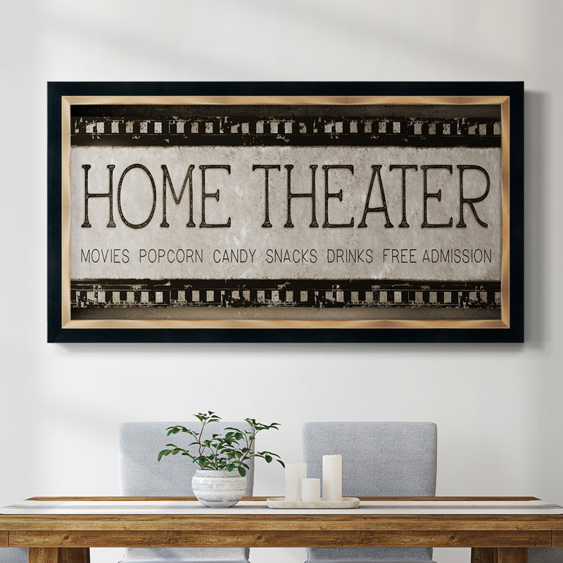 Cinéma maison - reproduction d'art sur toile, H 25 po x l 45 po x P 1 po