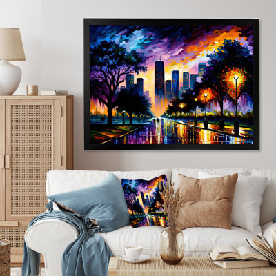 «Colorful Houston», reproduction d'art sur toile