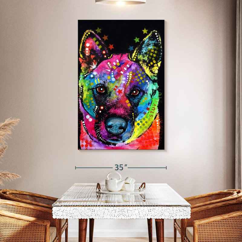 Brampt Akita II, 51" H x 34" W