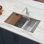 Roma 33" L x 19" W Double Basin Undermount Kitchen Sink with Basket Strainer