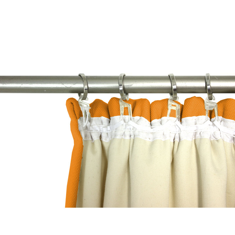 Eisenhauer Cotton Room Darkening Curtain Single Panel, Orange, 130cm Width x 260cm Drop
