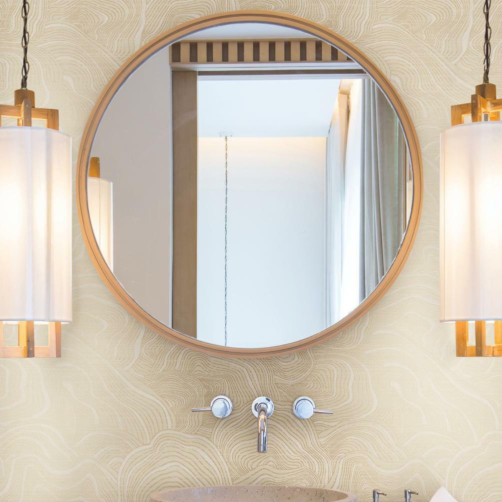 Nessa Abstract Wallpaper, Cream