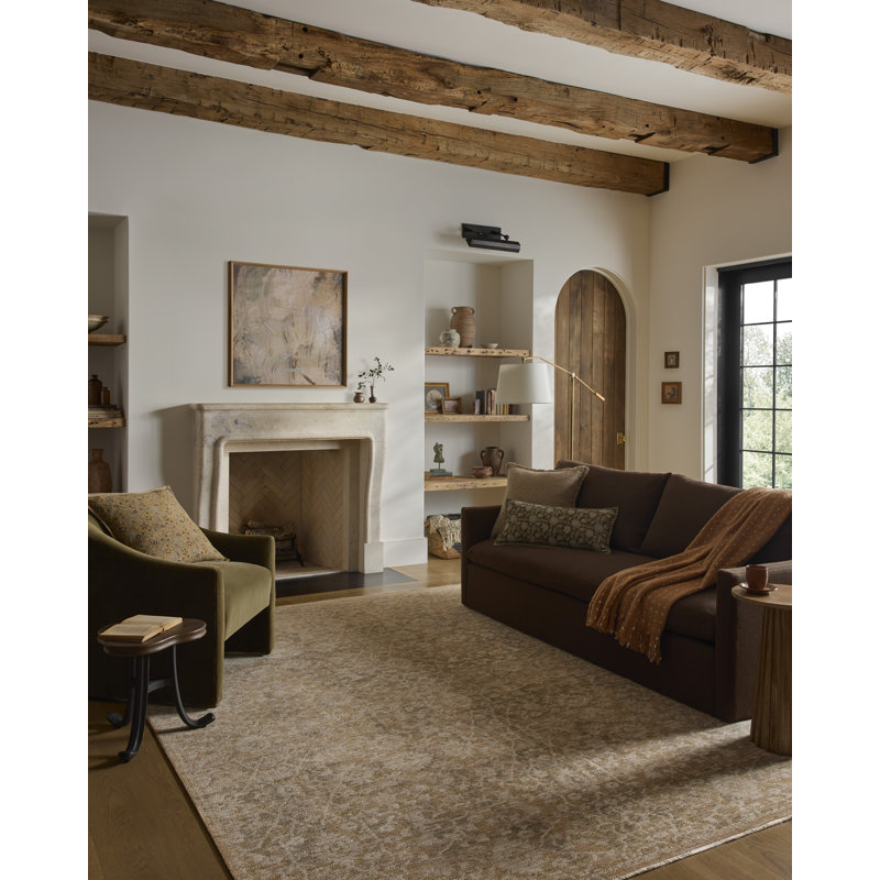 Tapis naturel doré Loloi Elora, Doré naturel 2 pi 6 po x 10 pi 2 po