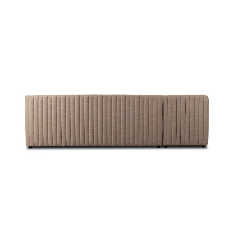 Augustine Modular Sectional, 31.5" H x 100" W x 66.5" D, Crypton Nomad Taupe Polyester Blend