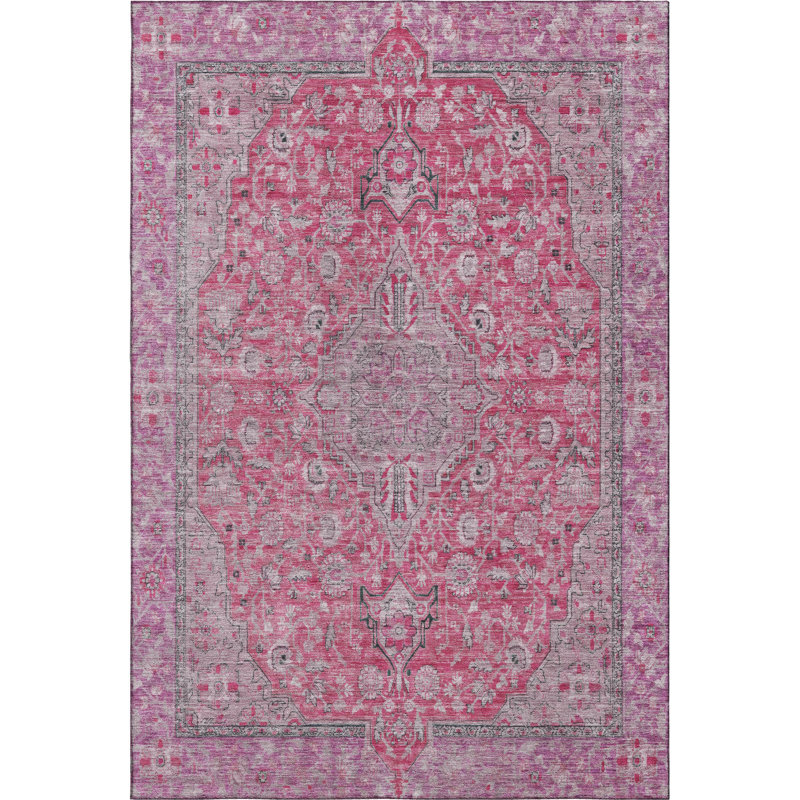 Premium Machine Washable Baford AMF1651 Global Rug, Rectangle 10' x 14'