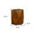 24" Brown Solid Wood End Table