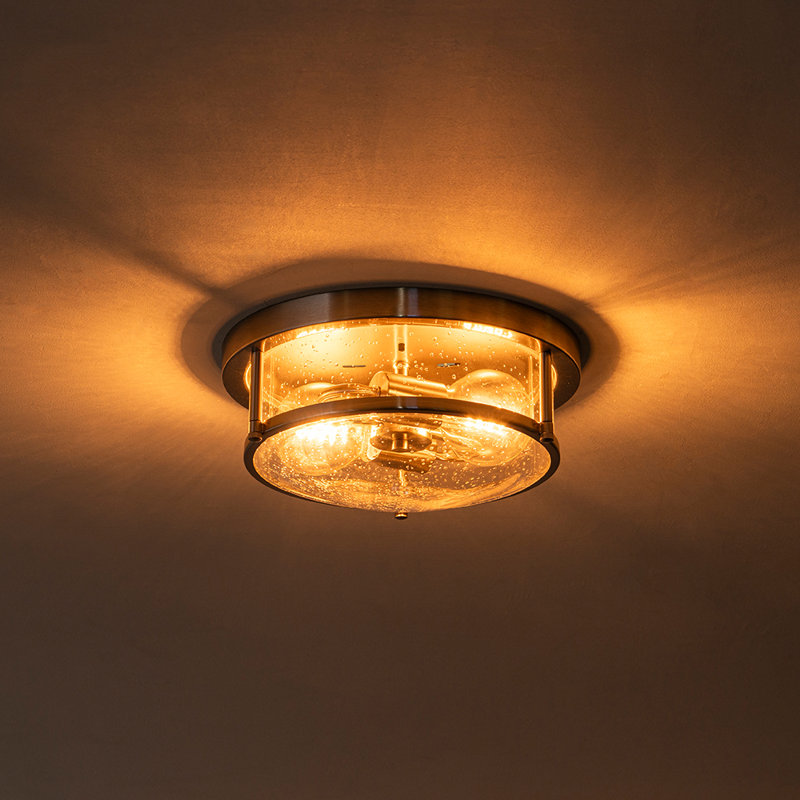 Plafonnier encastré 2 lumières Lampkins, Nickel