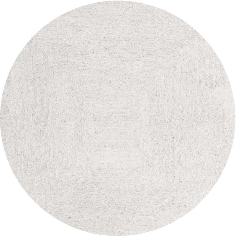 Tapis abstrait beige, Rond 4 pi