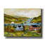 Toile épique Graffiti «Hudson River In Autumn» par JL Munro, 16 po x 12 po