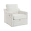 Fauteuil pivotant avec tissu chenille doux-1167631025