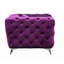 Atronia Purple Velvet Loveseat