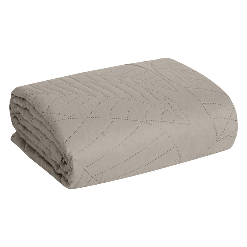 Renken Geometric Shapes Bedspread, W170 x L210cm, Silver