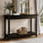 41.3" Solid Wood Console Table, Farmhouse Entryway Table With Storage Shelf For Living Room, Behind Couch, Hallway & Foyer-125320712