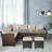 Hearston Rectangular 8 - Person 27.5" Long Dining Set with Cushions