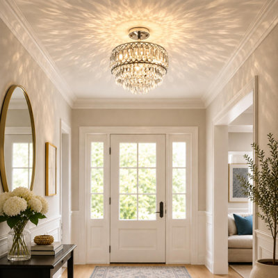 Lustre encastré en cristal 3 lumières Everby
