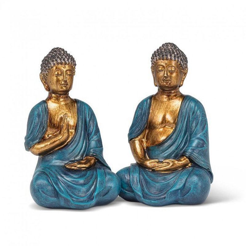 Ensemble de 4 figurines de Bouddha assis