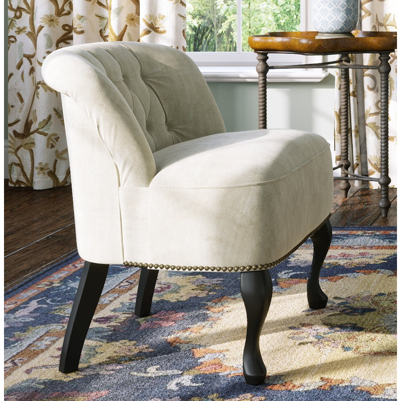 Beazer Upholstered Slipper Chair, Purple