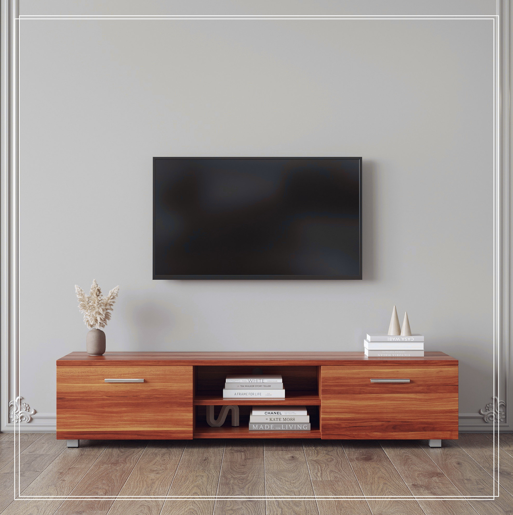 Ebern Designs TV Stand, Media Console Entertainment Center Television ...