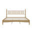 Structure de lit très grand classique en bois avec tête de lit en forme de gourde, lit plateforme rétro-1432972794