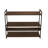 Gateshead Jamestown Wide 3 Shelf Open Storage Bookshelf Rustic Wood Grain and Metal-1519164321