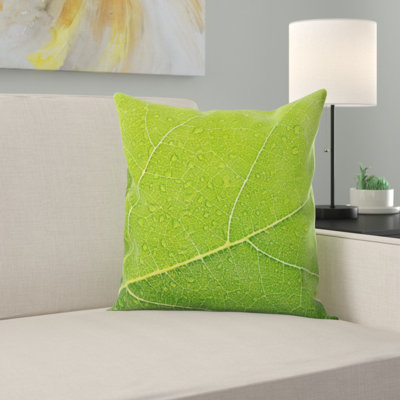 Coussin décoratif à feuilles