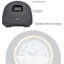 Aatiqah Analog Electric Tabletop Clock-1547941350