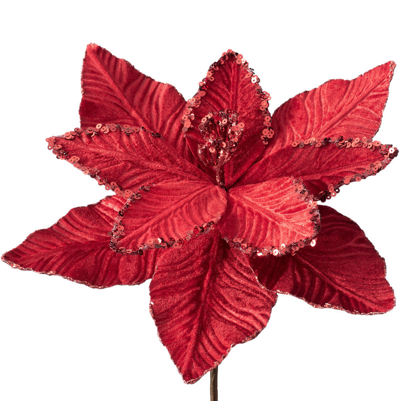 Fabric Poinsettia Arrangement