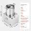 Robot culinaire 10,6 pintes en acier inoxydable de qualité alimentaire