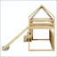 Lit mezzanine simple en bois avec structure de maison, tente, glissade et rangement-1503238069